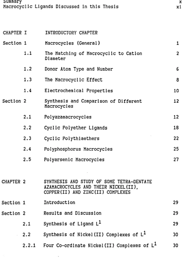 TABLE  OF  CONTENTS  Table  of  Contents  List  of  Tables  Acknowledgements  Publications  List  of  Abbreviations  Summary 