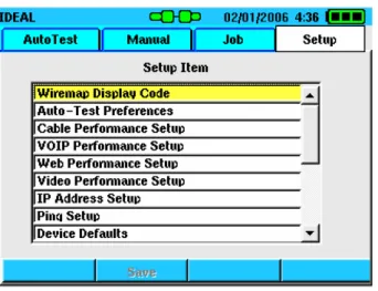 Figure 2-1 Setup Tab 