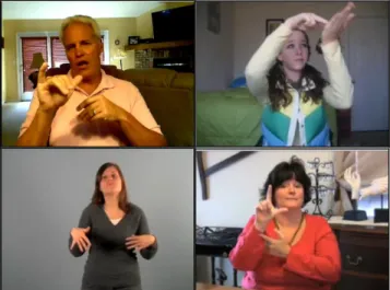 Figure 1. Examples of SL video from video sharing sites  While early work on recognizing SL in video is underway, most  of the efforts focus on translating the sign into English (or another  spoken/written language)