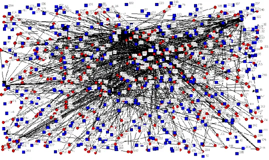 Figure 10. Topology of the network at 4000th time step 
