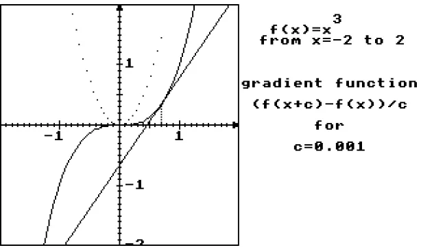 Figure 11 : The gradient of f(x)=x3