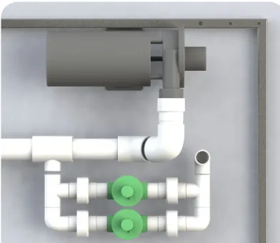 Figure 3.2.2. The 2 times 1’’ valves