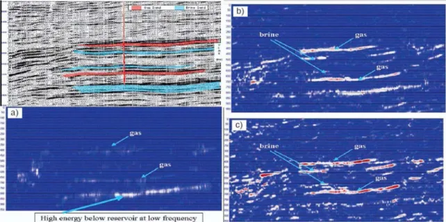 Figure 2. ISA sections corresponding to the stacked seismic profile 