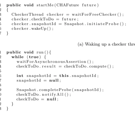 Figure 4.14: Executing an asynchronous assertion