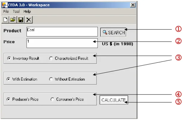 Figure 4. CEDA 3.0 Workspace 