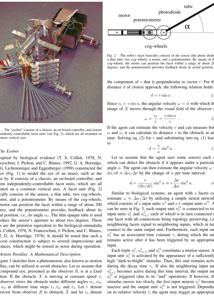 Fig. 1. The “eyebot” consists of a chassis, an on-board controller, and sixteen independently-controllable facet units (see Fig