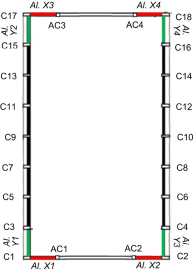 Figure 10. Installation details of the dissipative bracing system in the case study building