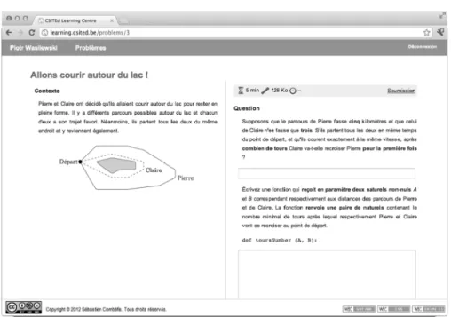 Fig. 7. The students complete tasks using the web-based front-end.