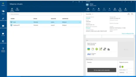 Fig. 3. Configuration of the virtual machine for the Framework Ariya in Azure