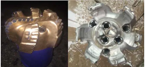 Figure 14. Comparison of drill bit with torkbuster used (4380m～4444m). 