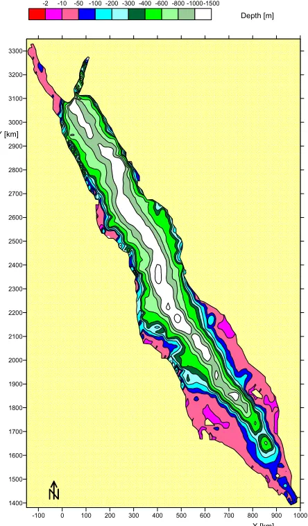 Figure 3.  Computational Grid Covering the Red Sea.
