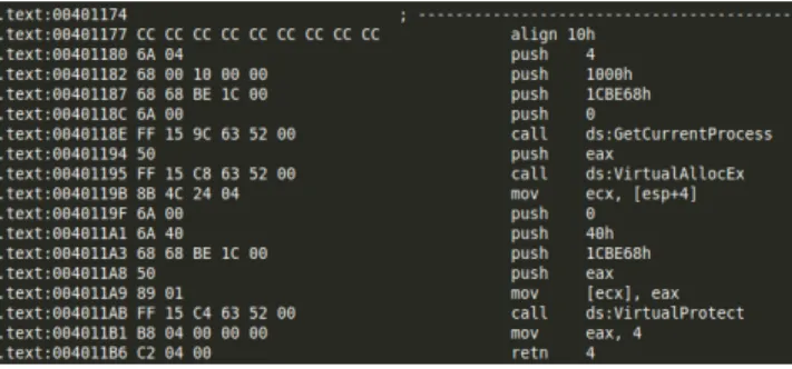 Figure 4.3: Snapshot of one assembly code file An assembly program is often divided into three sections: