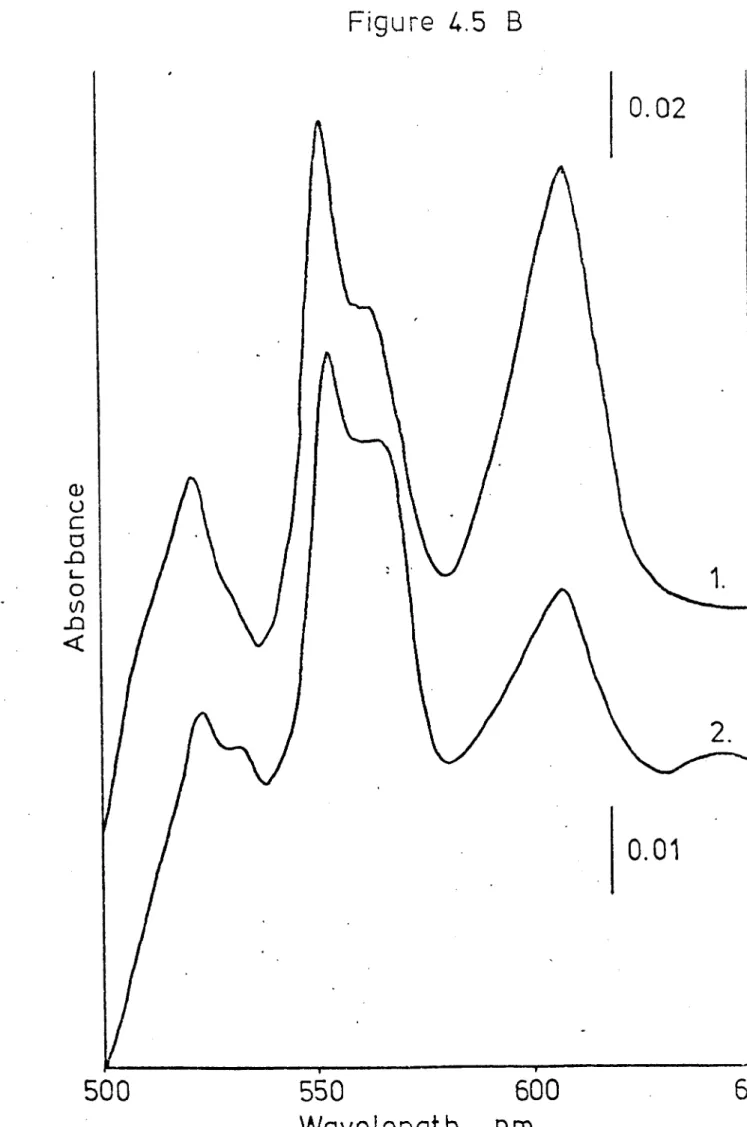 Figure 4.5 B Cl) o c o ..0  L-o (/) .0 -c 0.02 0.01 500 550 600 650 Wavelength nm