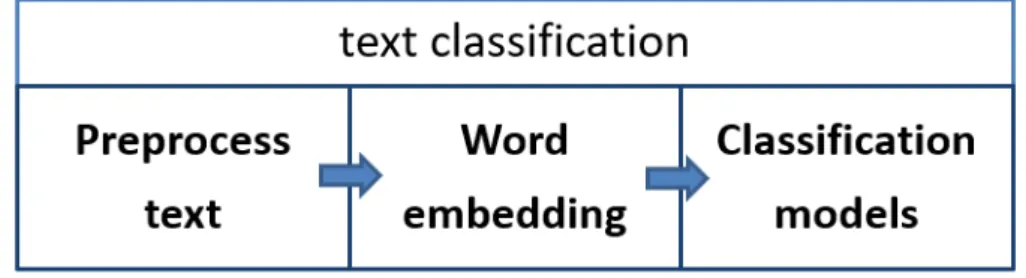 Figure 2.1: Process of text classification