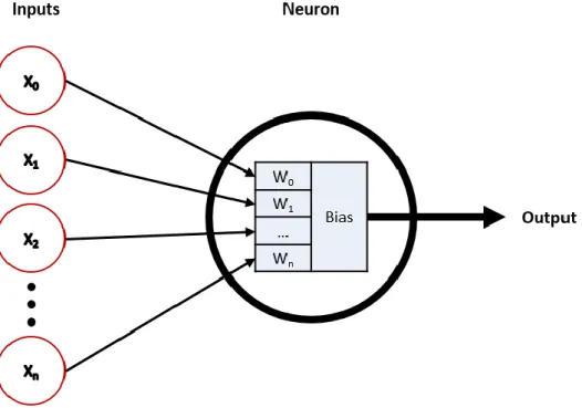 Figure 2.5: Representation of a single model neuron 