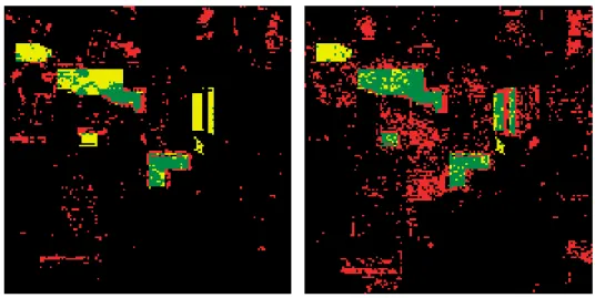 Figure 6.4: Classification results for map area using canonical GP with (a) 92.51%