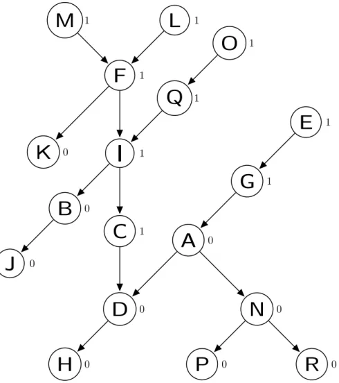 Figure 2.14 Example of a Set of Hierarchical Redundant Features Structured as a DAG