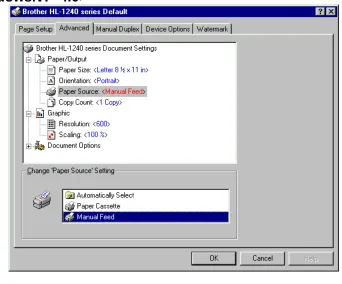 Fig. 1-14  Select manual feed mode