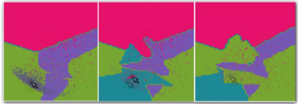Fig. 1.1. An example of iterative model improvement by interactively adding new samples.