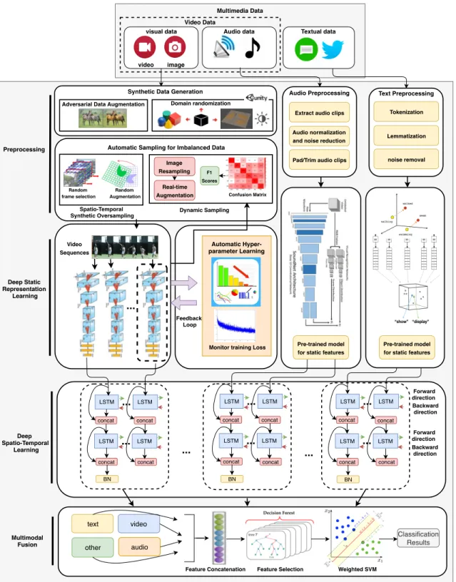 Figure 3.1: The proposed framework for multimedia big data analytics