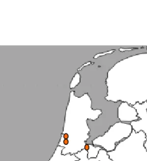 Figure 3:2 Map of the Netherlands with the six selected ROCs. 