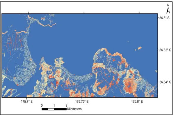 Figure 3.3. The LiDAR derived height above bare ground model 