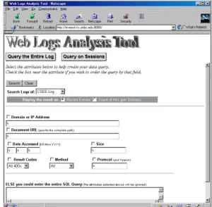 Fig 4 (a): Web Interface: Attributes selected 