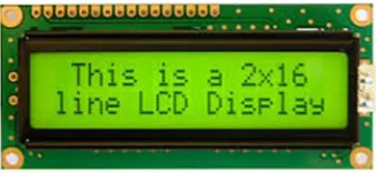 Figure 2. LCD screen 2 row×16 Column.