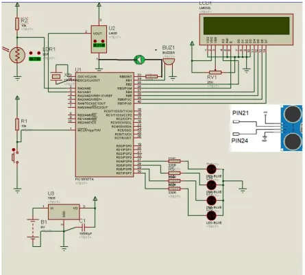 Figure 4. Sensing device: Full circuit diagram. 