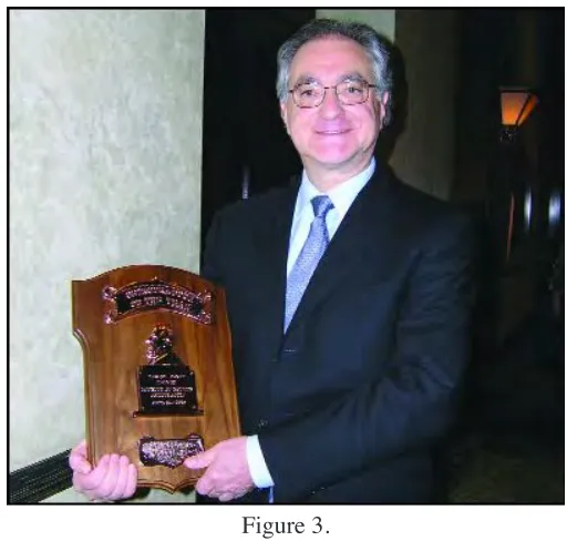 Figure 3. Dr. Gotlib receiving the 