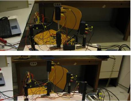 Figure 1:  Above the old set-up and below the new set-up