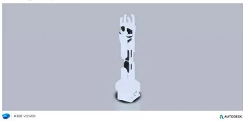 Figure 1. Digitally operated and programmable robotic arm. 