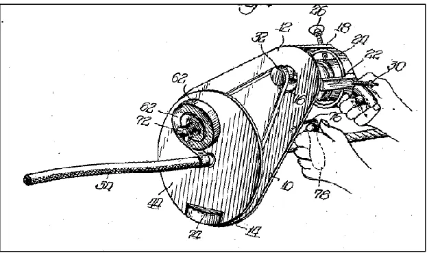 Figure 2.2: Portable cable tape winding machine 