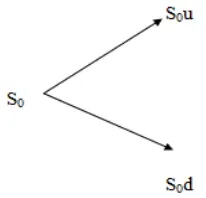 Figure 1. One Period Binomial Model 