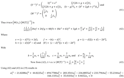 Table 3. D – Efficiency values. 