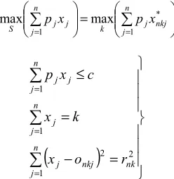 Figure.2. Illustration of the criterion on the existence of solution points on a hyper arch Illustration of the criterion on the existence of solution points on a 