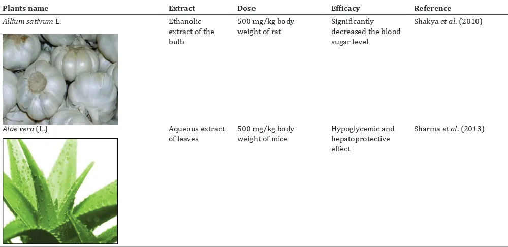 Table 1: Antioxidant efficacy of vitamins and supplements in diabetes