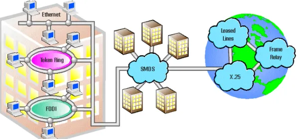 Figure 1: Typical data network in place today.