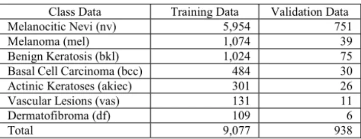 Table 2. The number of data resulted from data augmentation process 