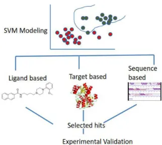 Fig. 1: SVM based major virtual screening methods 