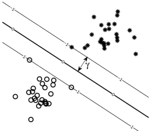Figure 2.8: The optimal separating hyperplane