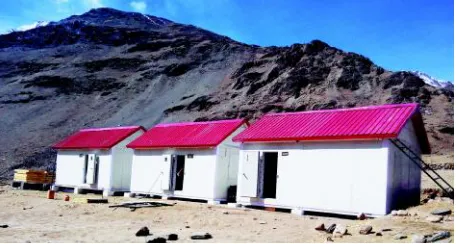 Fig. 3: Establishment of a new research station in SutriDhaka, Lahaul-Spiti region, Western Himalaya