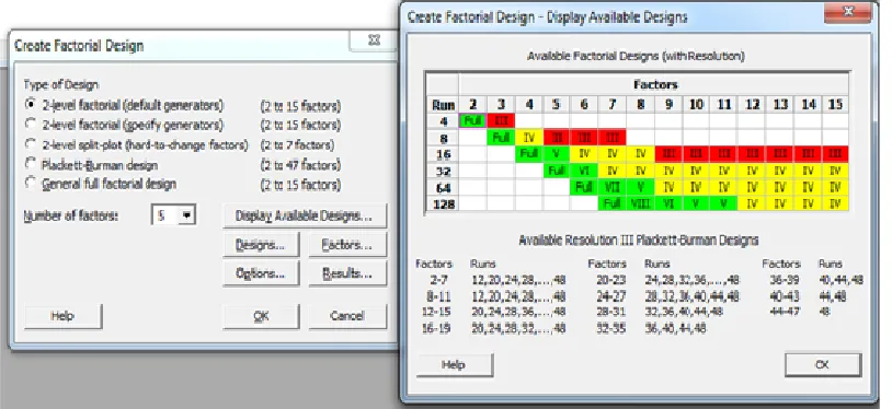 Figure 4. “Display available designs” option 