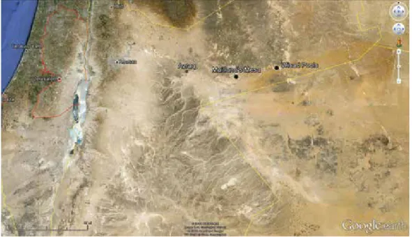 Figure 1. Map of eastern Jordan