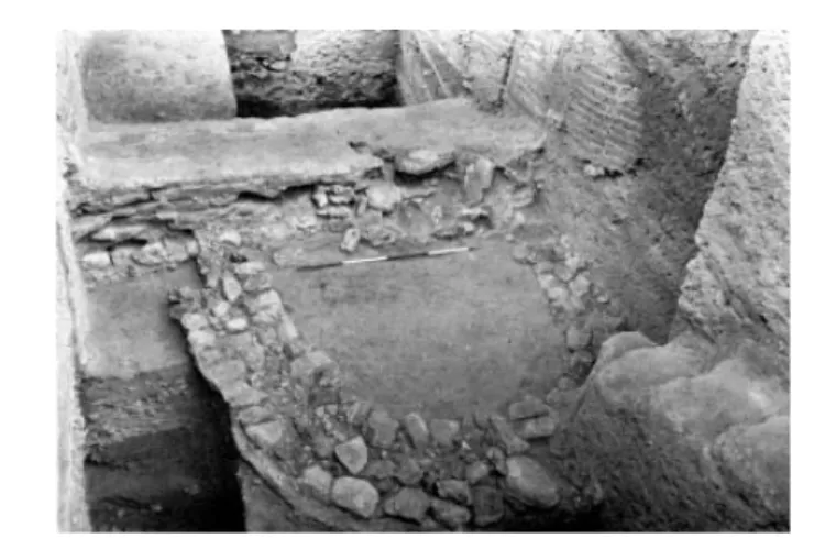 Fig. 3: The semicircular tower excavated by K.M. 