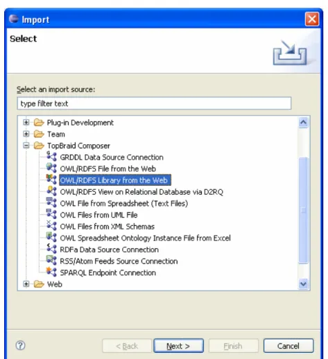 Figure 4: Import dialog 