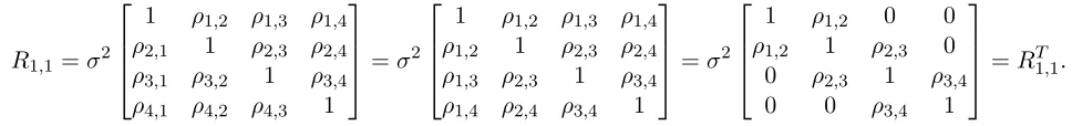 Table 2. So this explains the ﬁrst matrix operation.The correlation between pixel x and its nth neighbors, for n > 1, are calculated