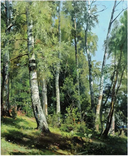 Figure 3. Ivan Shishkin - "Birch Grove". 