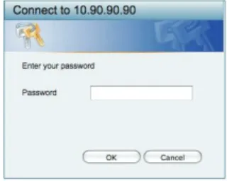 Figure 6. Enter the IP address 10.90.90.90 in the web  browser
