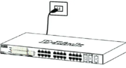 Figure 3. Installation du switch dans une armoire de  taille standard